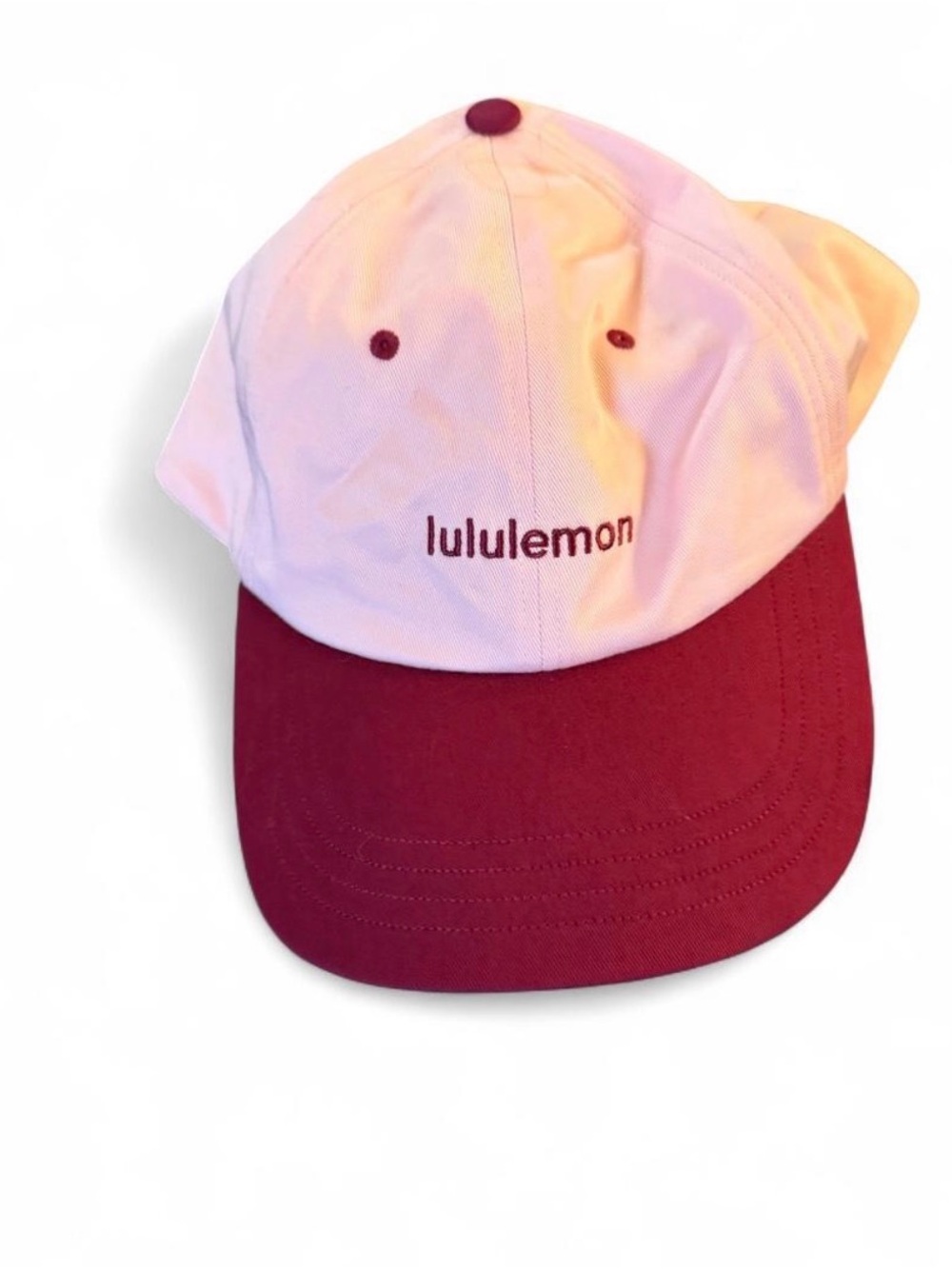 lululemon athletica Two-Tone Pink and Burgundy Baseball Cap
